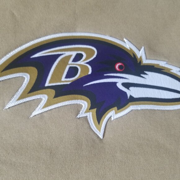 Nike Men's Baltimore Ravens Parachute Tan Rewind Crew Pullover Sweatshirt - Picture 5 of 9